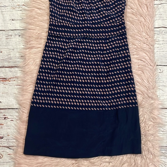 Tory Burch Marlow Geometric Sleeveless Silk Sheath Dress - Picture 9 of 9